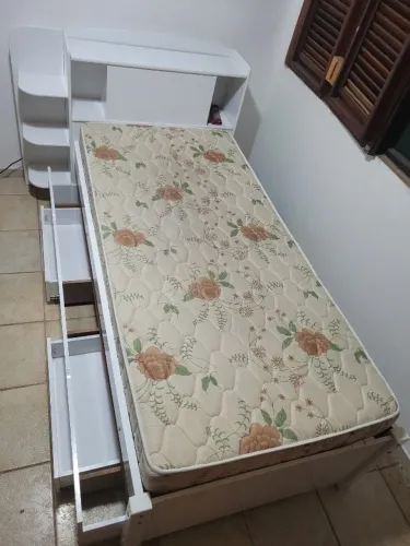 Cama baú com colchão (Divido no cartão com taxa na maquininha, não entrego)
