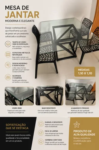 Mesa com cadeiras