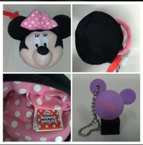 bolsinha pelúcia minnie disney