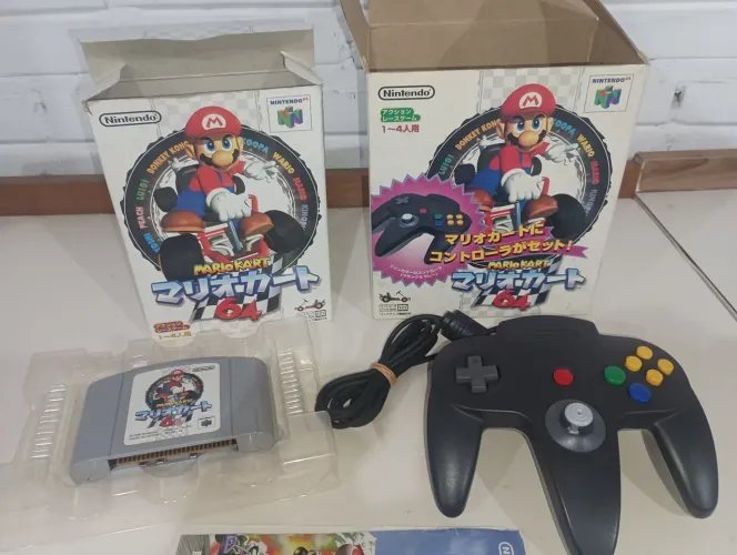 Box Mario Kart 64, controle e jogo completo 