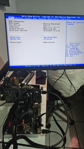 kit placa-mãe, processador e memória ram