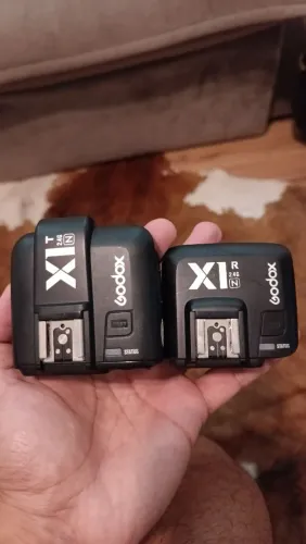 Rádio Flash godox nikon x1 transmissor e receptor