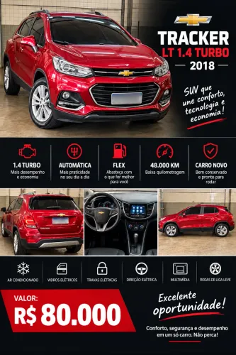Chevrolet Tracker LT 1.4 Turbo 16V Flex 4X2 Aut. 2018