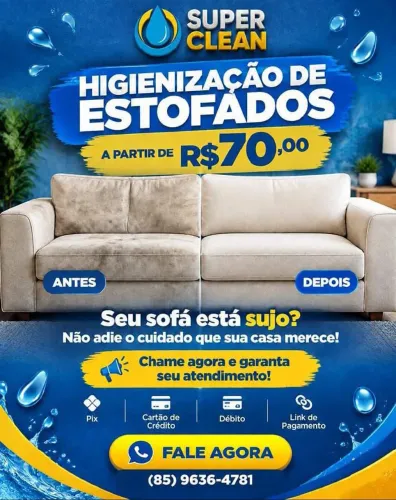 Higienização & Impermeabilização de estofados