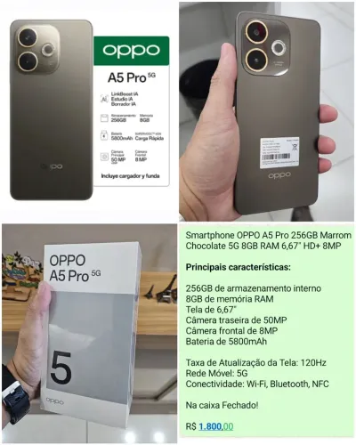 Smartphone OPPO A5 PRO