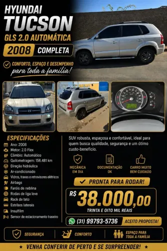 Hyundai Tucson 2.0 16V Aut. 2008
