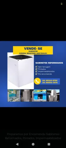 Gabinetes Electrolux, Consul e Brastemp de 8KG a 13KG