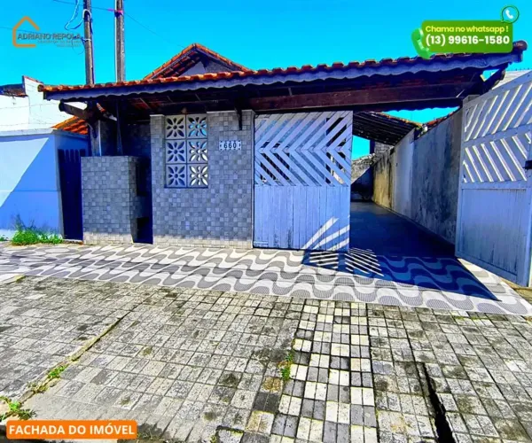 Casa 1 dormitório - Espaço para piscina - Churrasqueira