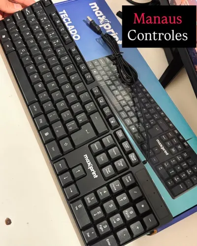 Teclado com fio promoção 