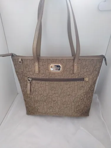 Bolsa Victor Hugo jacard dourado