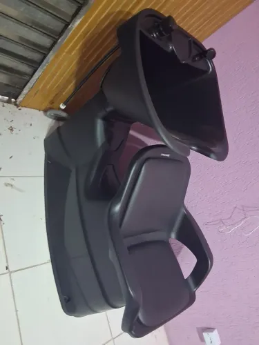 Lavatório, cadeira de Cabeleireiro, e carrinho auxiliar Dompel, NOVOS! Nunca usados!!!