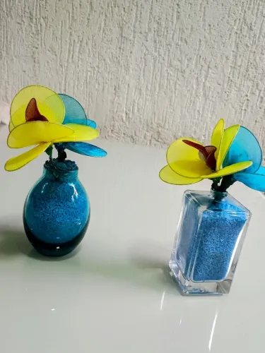 Arranjo de flores meia de seda