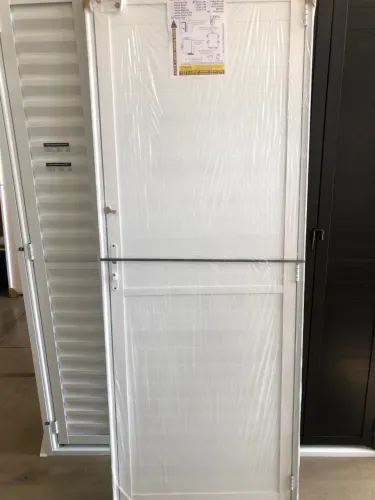 PORTA LAMBRIL FECHADA 210X80/70/60CM ALUMÍNIO BRANCO
