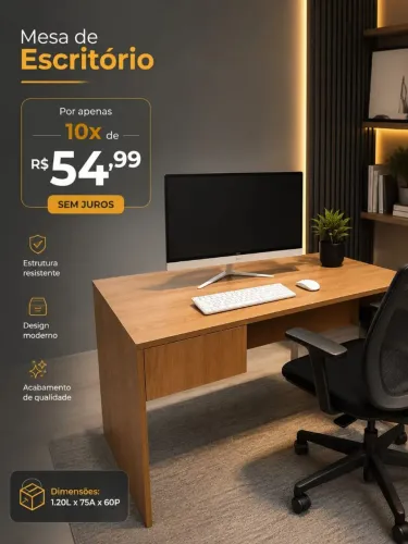 Mesa para estudo em mdf