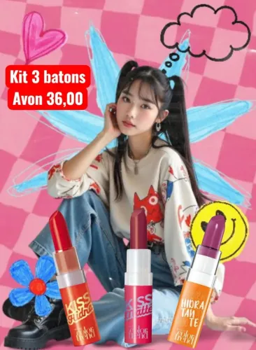 Kit batons pop love Avon