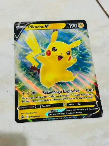 Pikachu v jumbo NM 20% menos liga