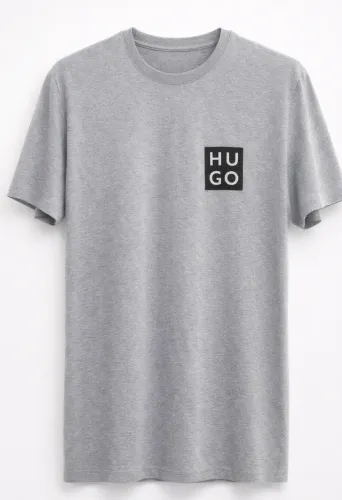 Camiseta Masculina Hugo Cinza Tamanho G