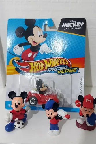 Miniatura Hotwheels  Mickey + 03 Miniaturas Mickey ( ler descrição)