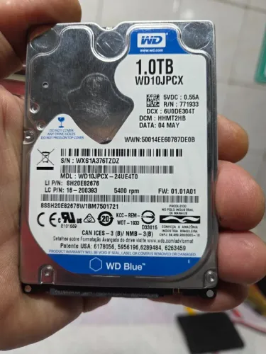 HD 1TB WD Notebook 2.5 com CASE USB 3.0