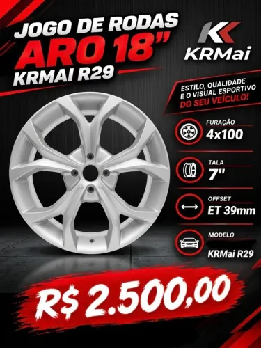 Jogo de rodas aro 18" KRMai