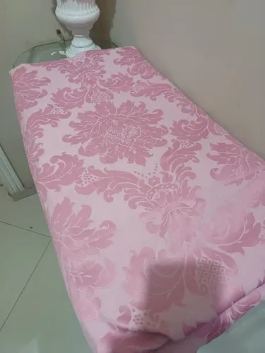 Tecido Jacquard Rosa