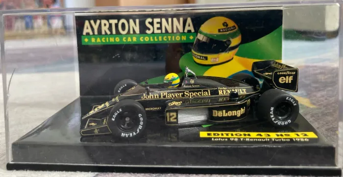 Miniatura Ayrton Senna Lotus 98T 1986 escala 1:43