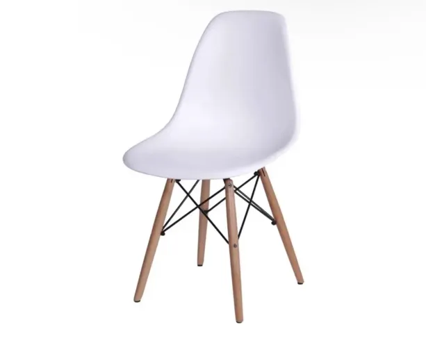 6 cadeiras Eames Eiffel Branco 