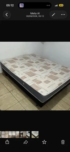 Cama box casal conjugada