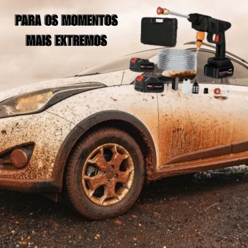Equipamento Lavagem Automotiva Portátil 2 Baterias + Maleta
