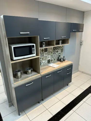Promoção Fecha Mês Cozinha Atenas Com Balcão/Entrega É Montagem Grátis Loja R&L Moveis