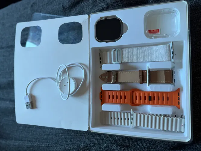 Smartwatch Ultra 3 Ai Chip 5g Câmera Wifi 16gb 4 Pulseiras Pulseira Bege (celular)