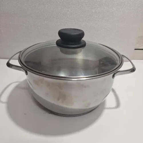 Panela Caçarola Tramontina Allegra 20cm 3l Aço inox Fundo Triplo indução
