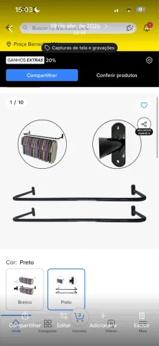Araras de roupa
