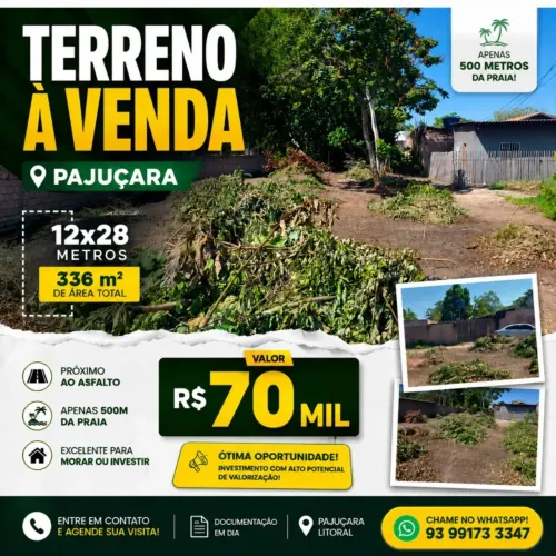 Vendo terreno ou troco por carro