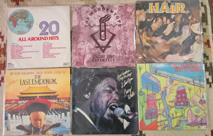 Lote 6 Discos De Vinil Lp Pop Rock Trilha Sonora Variados (Usado)