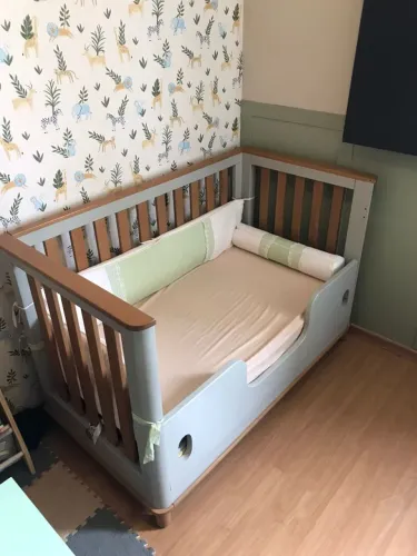 Berço americano 2 em 1 madeira maciça