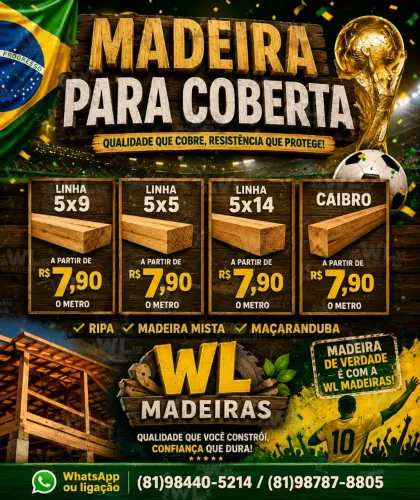 MADEIRA PARA COBERTA Direto da Madeireira com Preço de Atacado!