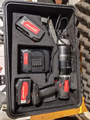 Torqueadeira a bateria Alkitronic BAT 260 (18V, 260-1400 Nm, 3/4") - Kit completo