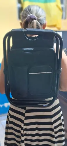 Cadeira mochila térmica 3 em um para pesca passeio leve e prática 