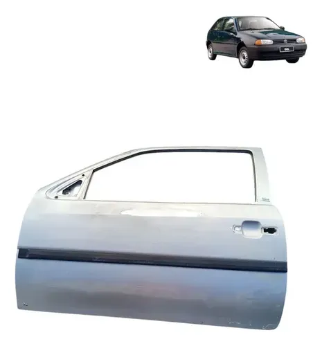 Porta Esquerda Volkswagen Gol Parati G2 G3 1996 2004 2 Porta Dianteira Esquerdo Prata