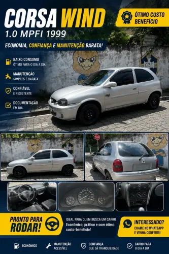 Chevrolet Corsa Wind 1.0 MPFI / EFI 2P 2000