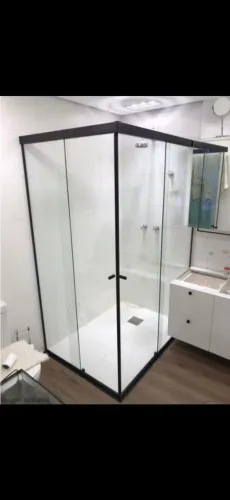BOX P BANHEIRO PORTÕES PORTAS JANELAS EM ALUMÍNIO BRANCO PRETO FOSCO