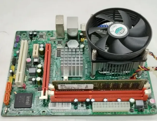 placa-mãe pos-ecig41bs + pentium dual core e5700