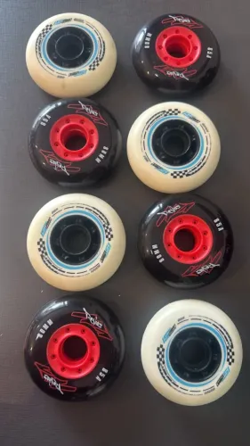 8 rodas novas para patins 80mm