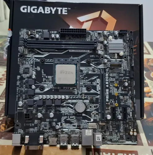 Placa mãe Asus A320M-K e Processador RYZEN 5 1400