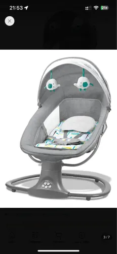 Cadeirinha elétrica de balanço de bebê