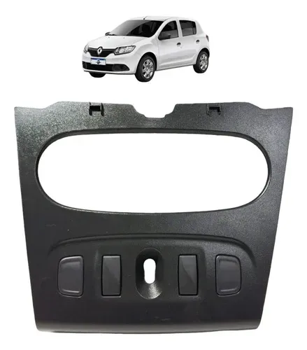 Moldura Painel Central Renault Sandero 1.0 2020 Uzad0