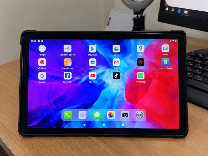 Tablet + mouse + capa com teclado novos