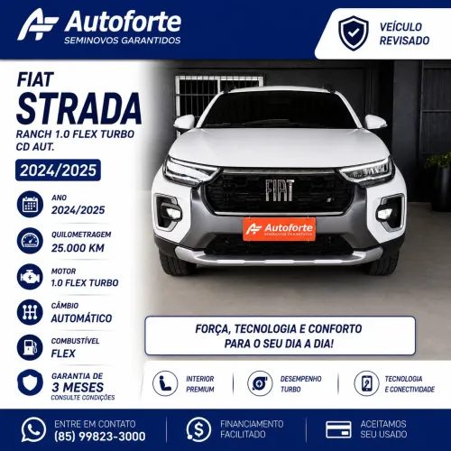Fiat Strada Ranch 1.0 Flex Turbo CD Aut. 2025