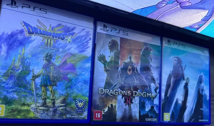 Kit RPG - PS5: Dragon Quest III + Dragons Dogma II + Final Fantasy VII Crisis Core Reunion